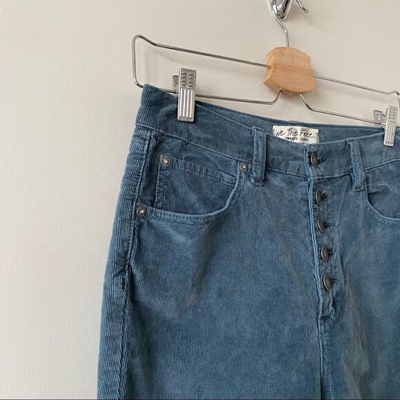 NWT-Free People “Sun Chaser Corduroy” Button Front High Rise (Size:27) - Picture 6 of 11